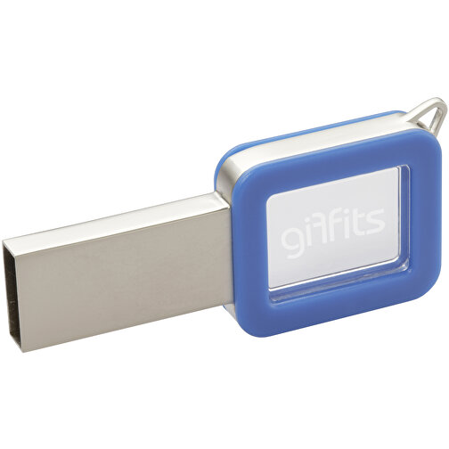 USB-Stick Color Light Up 32GB , Promo Effects MB , blau MB , 32 GB , Kunststoff MB , 3 - 10 MB/s MB , 6,00cm x 0,10cm x 3,00cm (Länge x Höhe x Breite), Bild 1