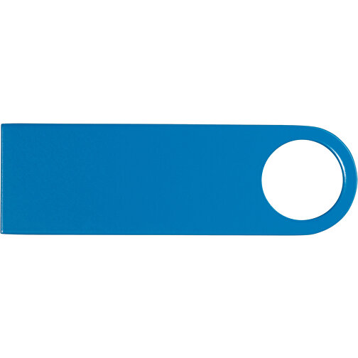 USB-Stick Metall 64GB Bunt , Promo Effects MB , hellblau MB , 65 GB , Metall MB , 3 - 10 MB/s MB , 3,90cm x 0,40cm x 1,20cm (Länge x Höhe x Breite), Bild 2