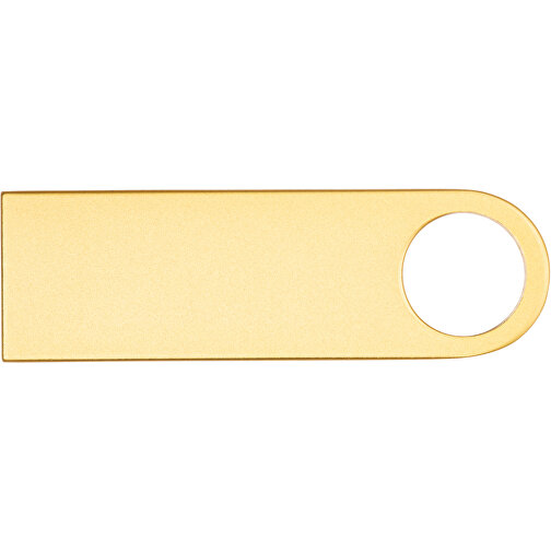 USB Stick Metall 32GB Bunt , Promo Effects MB , gold MB , 32 GB , Metall MB , 3 - 10 MB/s MB , 3,90cm x 0,40cm x 1,20cm (Länge x Höhe x Breite), Bild 2