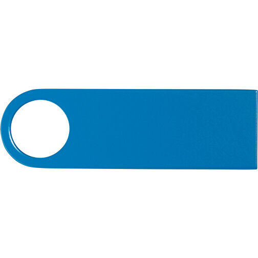 USB-Stick Metall 2GB Bunt , Promo Effects MB , hellblau MB , 2 GB , Metall MB , 3 - 10 MB/s MB , 3,90cm x 0,40cm x 1,20cm (Länge x Höhe x Breite), Bild 3
