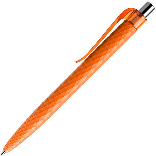 Prodir QS01 PMT Push Kugelschreiber , Prodir, orange/silber poliert, Kunststoff/Metall, 14,10cm x 1,60cm (Länge x Breite), Bild 4