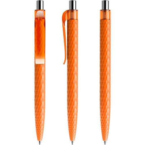 Prodir QS01 PMT Push Kugelschreiber , Prodir, orange/silber poliert, Kunststoff/Metall, 14,10cm x 1,60cm (Länge x Breite), Bild 6