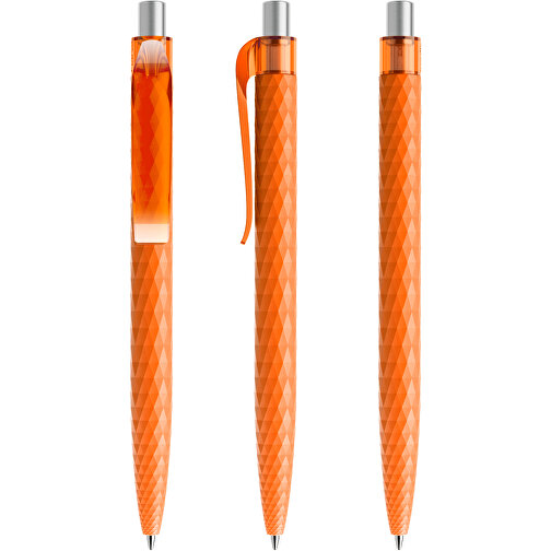 Prodir QS01 PMT Push Kugelschreiber , Prodir, orange/silber satiniert, Kunststoff/Metall, 14,10cm x 1,60cm (Länge x Breite), Bild 6