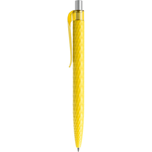 Prodir QS01 PMT Push Kugelschreiber , Prodir, lemon/silber satiniert, Kunststoff/Metall, 14,10cm x 1,60cm (Länge x Breite), Bild 2