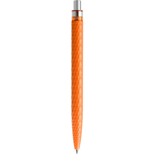 Prodir QS01 PMS Push Kugelschreiber , Prodir, orange/silber satiniert, Kunststoff/Metall, 14,10cm x 1,60cm (Länge x Breite), Bild 3