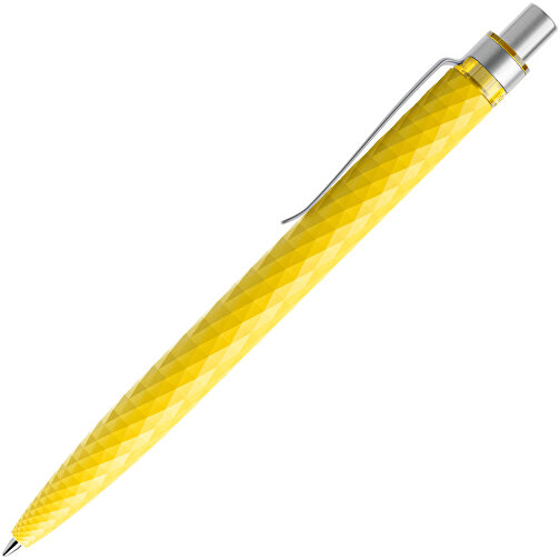 Prodir QS01 PMS Push Kugelschreiber , Prodir, lemon/silber satiniert, Kunststoff/Metall, 14,10cm x 1,60cm (Länge x Breite), Bild 4