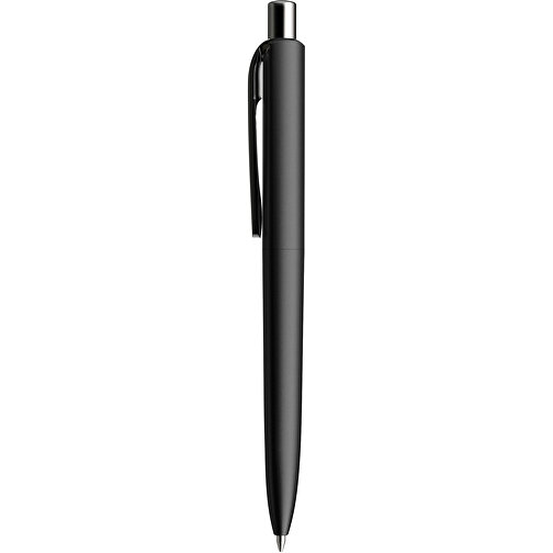 Prodir DS8 PMM Push Kugelschreiber , Prodir, schwarz/silber poliert, Kunststoff/Metall, 14,10cm x 1,50cm (Länge x Breite), Bild 2