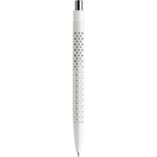 Prodir QS40 PMP Push Kugelschreiber , Prodir, weiß/silber, Kunststoff/Metall, 14,10cm x 1,60cm (Länge x Breite), Bild 3