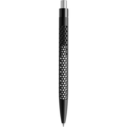 Prodir QS40 PMP Push Kugelschreiber , Prodir, schwarz/silber satiniert, Kunststoff/Metall, 14,10cm x 1,60cm (Länge x Breite), Bild 3