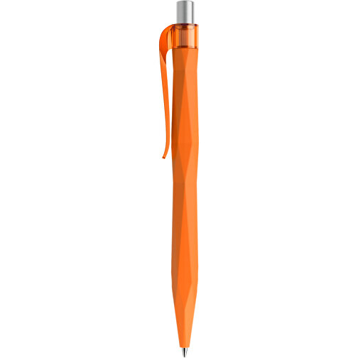 Prodir QS20 PRT Push Kugelschreiber , Prodir, orange / silber satiniert, Kunststoff/Metall, 14,10cm x 1,60cm (Länge x Breite), Bild 2