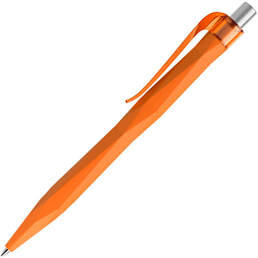 Prodir QS20 PRT Push Kugelschreiber , Prodir, orange / silber satiniert, Kunststoff/Metall, 14,10cm x 1,60cm (Länge x Breite), Bild 4