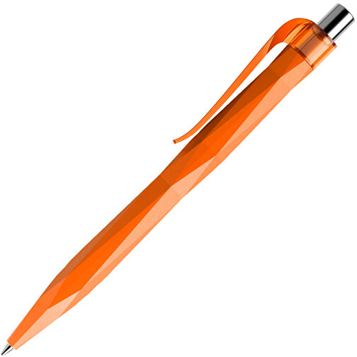 Prodir QS20 PMT Push Kugelschreiber , Prodir, orange / silber poliert, Kunststoff/Metall, 14,10cm x 1,60cm (Länge x Breite), Bild 5