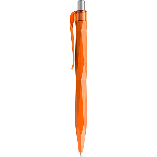 Prodir QS20 PMT Push Kugelschreiber , Prodir, orange / silber satiniert, Kunststoff/Metall, 14,10cm x 1,60cm (Länge x Breite), Bild 2