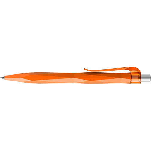 Prodir QS20 PMT Push Kugelschreiber , Prodir, orange / silber satiniert, Kunststoff/Metall, 14,10cm x 1,60cm (Länge x Breite), Bild 5