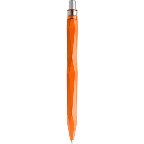 Prodir QS20 PMS Push Kugelschreiber , Prodir, orange / silber satiniert, Kunststoff/Metall, 14,10cm x 1,60cm (Länge x Breite), Bild 3