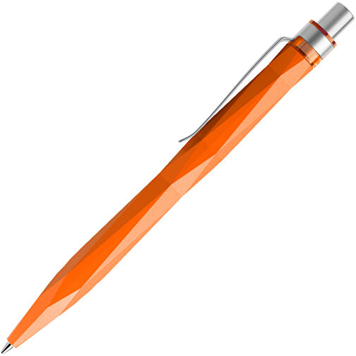 Prodir QS20 PMS Push Kugelschreiber , Prodir, orange / silber satiniert, Kunststoff/Metall, 14,10cm x 1,60cm (Länge x Breite), Bild 4