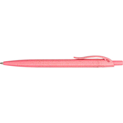 Kugelschreiber Sao Paulo , Promo Effects, pink, Weizenstroh, Kunststoff, 13,90cm (Länge), Bild 6