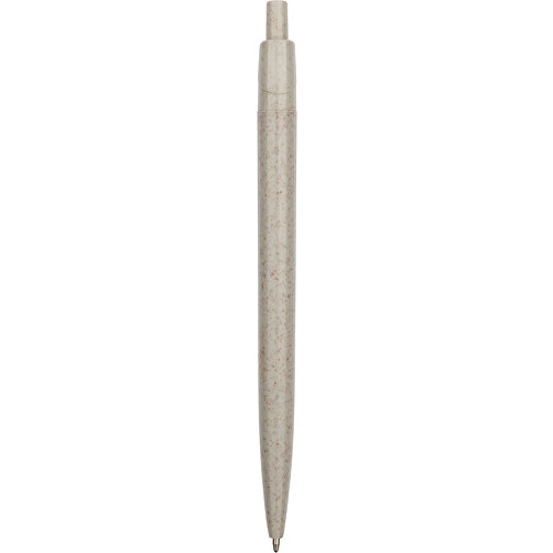 Kugelschreiber Sao Paulo Express , Promo Effects, grau, Weizenstroh, Kunststoff, 13,90cm (Länge), Bild 3