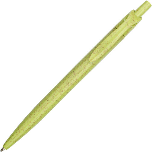 Kugelschreiber Sao Paulo Express , Promo Effects, grün, Weizenstroh, Kunststoff, 13,90cm (Länge), Bild 4