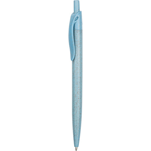 Kugelschreiber Sao Paulo Express , Promo Effects, blau, Weizenstroh, Kunststoff, 13,90cm (Länge), Bild 1