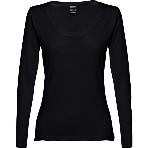 THC BUCHAREST WOMEN. Langärmeliges Tailliertes T-Shirt Für Frauen Aus Baumwolle , dunkelblau, 100% Baumwolle, S, 61,00cm x 42,00cm (Länge x Breite), Bild 2