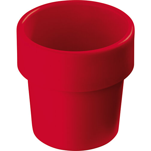 Heiss-aber-cool Kaffeebecher 240ml , rot, Bio PE, 9,00cm (Höhe), Bild 1