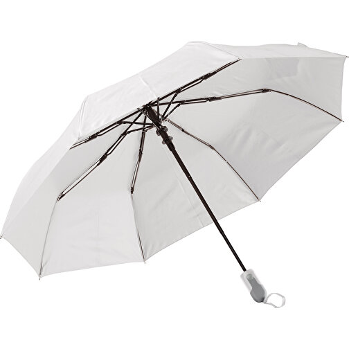 Faltbarer 22” Regenschirm Mit Automatischer Öffnung , weiß, Pongee PolJater, 32,50cm x 7,00cm x 7,00cm (Länge x Höhe x Breite), Bild 1