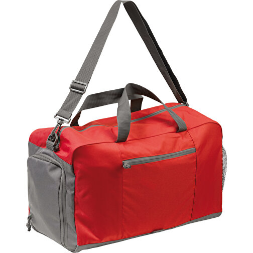 Reisetasche Sport XL , rot, PolJater, 50,00cm x 30,00cm x 25,00cm (Länge x Höhe x Breite), Bild 2