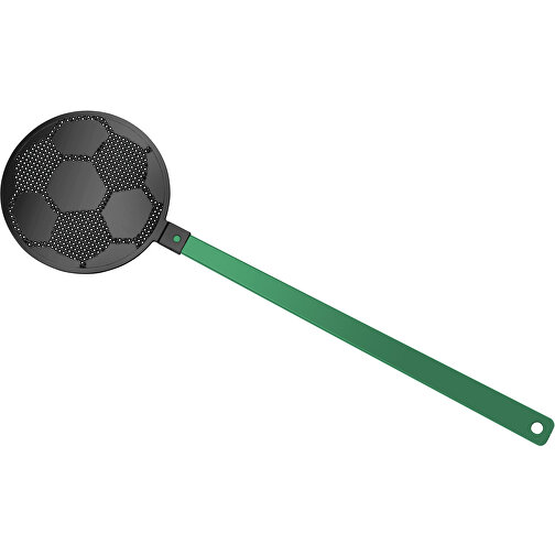 Fliegenklatsche 'Fußball' , grün, schwarz, PE+PS, 42,30cm x 0,50cm x 11,80cm (Länge x Höhe x Breite), Bild 1