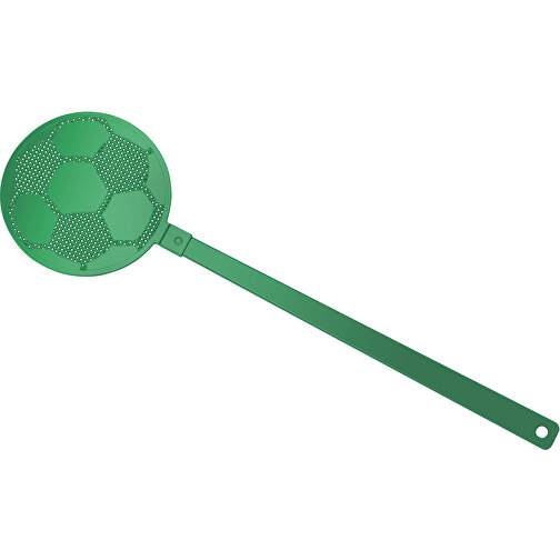 Fliegenklatsche 'Fussball' , grün, grün, PE+PS, 42,30cm x 0,50cm x 11,80cm (Länge x Höhe x Breite), Bild 1