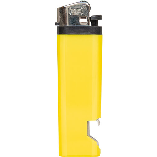 Flint Lighter , gelb, ABS, 8,10cm x 1,00cm x 2,40cm (Länge x Höhe x Breite), Bild 2