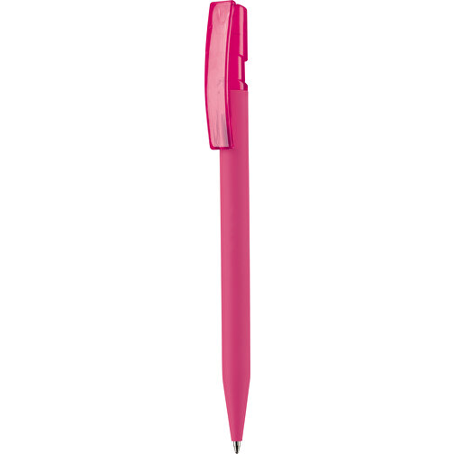 Kugelschreiber Nash Soft-Touch , rosa, ABS, 14,50cm (Länge), Bild 1