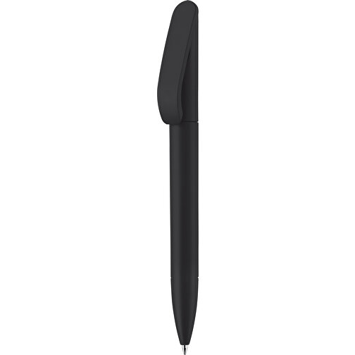 Kugelschreiber Slash Soft-Touch Hergestellt In Deutschland , schwarz, ABS, 14,50cm (Länge), Bild 1