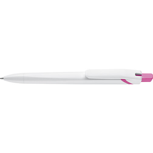 Kugelschreiber SpaceLab , weiss / rosé, ABS, 14,50cm (Länge), Bild 3