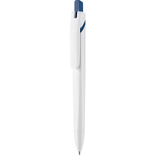 Kugelschreiber SpaceLab , weiß / dunkelblau, ABS, 14,50cm (Länge), Bild 1