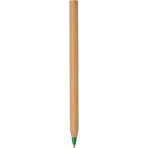 Bambus Kugelschreiber ESSENTIAL , braun, grün, Bambus / Kunststoff, 14,80cm (Länge), Bild 1