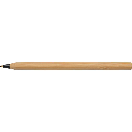 Bambus Kugelschreiber ESSENTIAL , braun, schwarz, Bambus / Kunststoff, 14,80cm (Länge), Bild 3