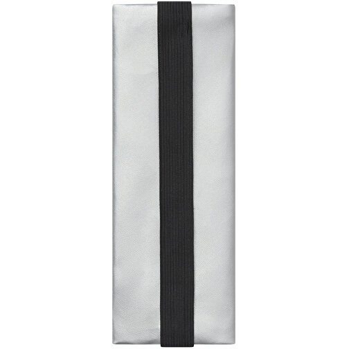 Stiftemappe Für Notizbücher KEEPER , silber, Polyester, 20,50cm x 7,50cm (Länge x Breite), Bild 4