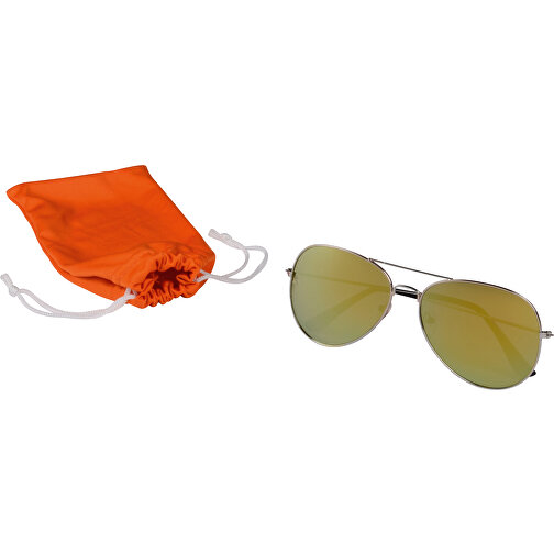 Sonnenbrille NEW STYLE , orange, Polyester / Kupfer / Polyacryl, 1,00cm (Länge), Bild 1