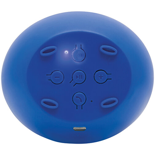 Wireless-Lautsprecher SOUND EGG , blau, Kunststoff, 9,30cm x 8,10cm x 8,20cm (Länge x Höhe x Breite), Bild 4