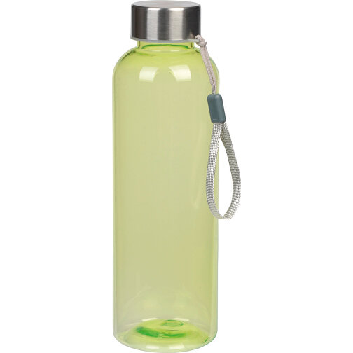 Trinkflasche PLAINLY , apfelgrün, Kunststoff / Edelstahl / Nylon, 21,00cm (Höhe), Bild 1