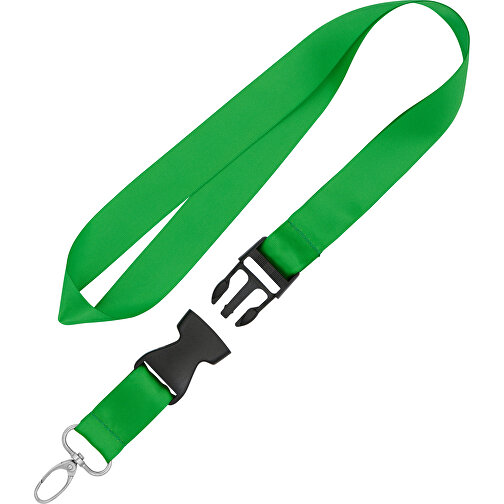 Schlüsselband Basic Oval , Promo Effects, grasgrün, Satin, 105,00cm x 2,50cm (Länge x Breite), Bild 2