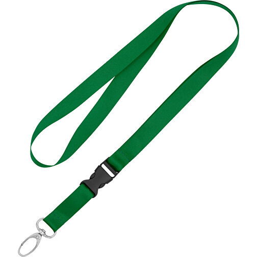 Schlüsselband Basic Oval , Promo Effects, grün, Satin, 105,00cm x 1,60cm (Länge x Breite), Bild 1