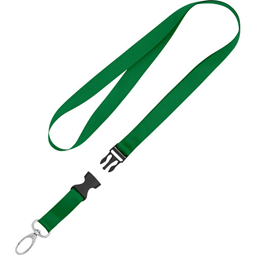 Schlüsselband Basic Oval , Promo Effects, grün, Satin, 105,00cm x 1,60cm (Länge x Breite), Bild 2