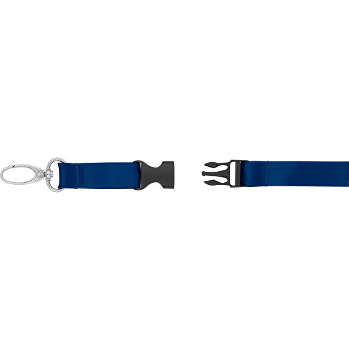 Schlüsselband Basic Oval , Promo Effects, dunkelblau, Satin, 105,00cm x 1,60cm (Länge x Breite), Bild 6