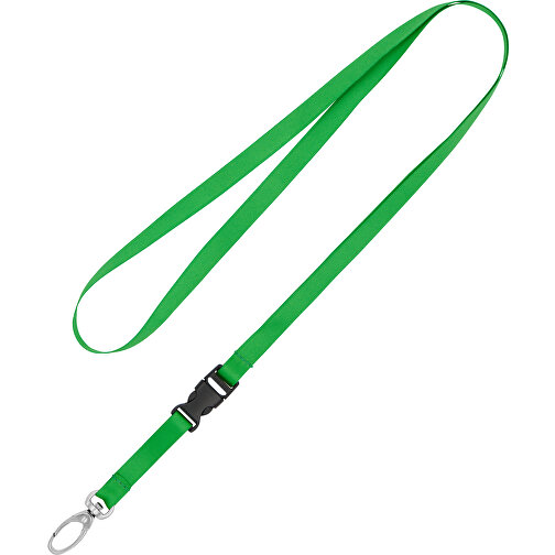 Schlüsselband Basic Oval , Promo Effects, grasgrün, Satin, 105,00cm x 0,90cm (Länge x Breite), Bild 1