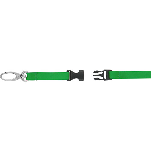 Schlüsselband Basic Oval , Promo Effects, grasgrün, Satin, 105,00cm x 0,90cm (Länge x Breite), Bild 6