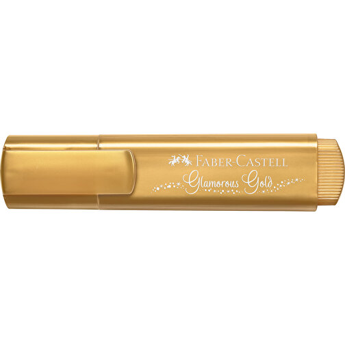 Textliner Metallic Gold , Faber-Castell, gold, Kunststoff, 11,40cm x 1,70cm x 2,60cm (Länge x Höhe x Breite), Bild 1