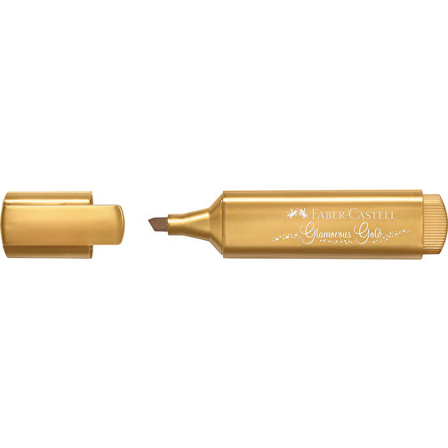 Textliner Metallic Gold , Faber-Castell, gold, Kunststoff, 11,40cm x 1,70cm x 2,60cm (Länge x Höhe x Breite), Bild 2