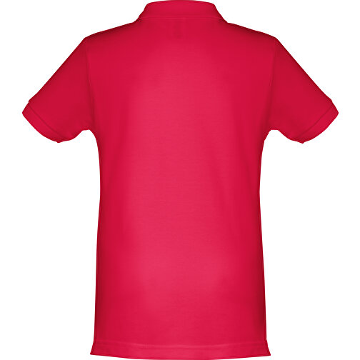 THC ADAM KIDS. Kurzärmeliges Baumwoll-Poloshirt Für Kinder (unisex) , rot, 100% Baumwolle, 2, 45,00cm x 31,00cm (Länge x Breite), Bild 2